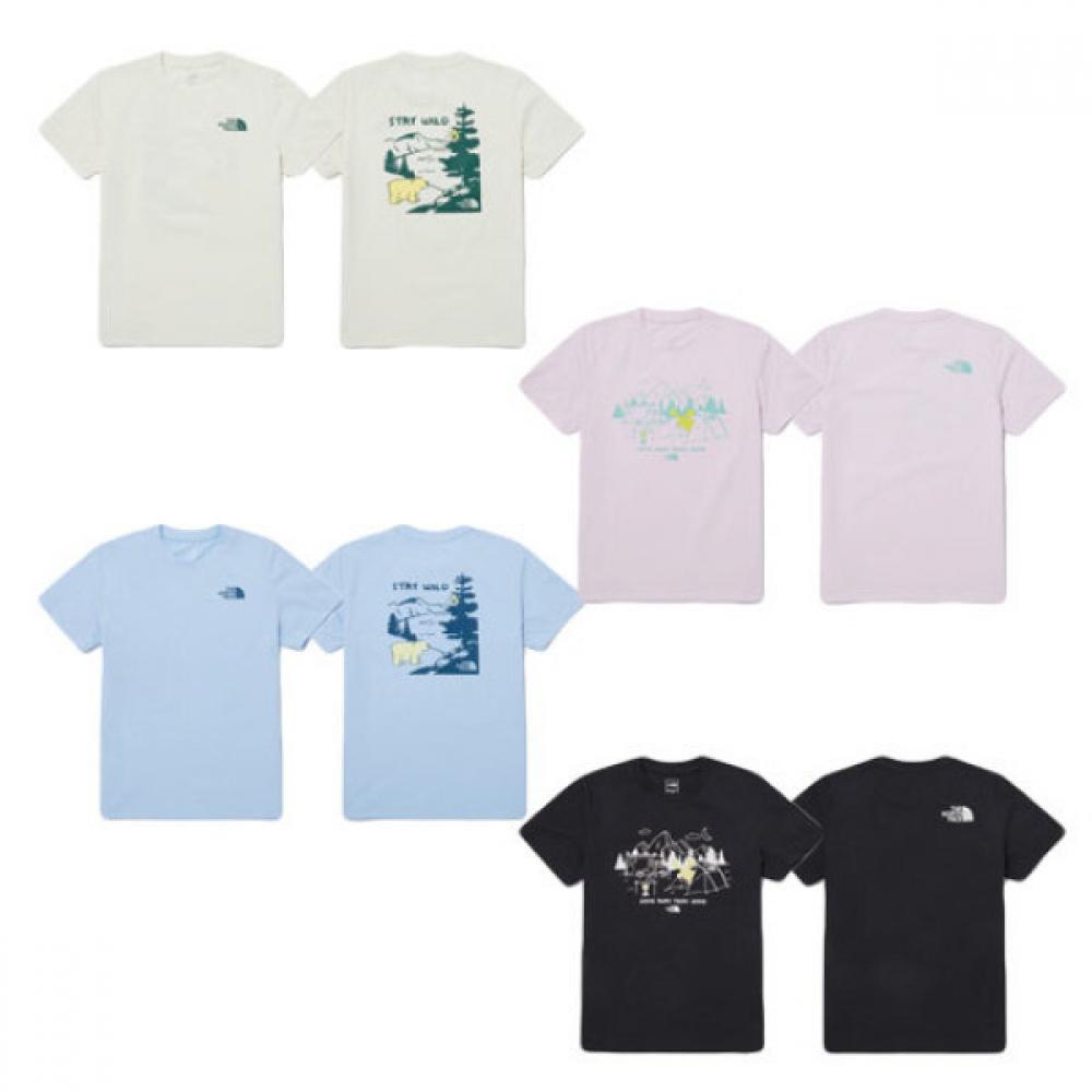 

North Space Kids Summer Camper Short Sleeve Round Tee blacks/100