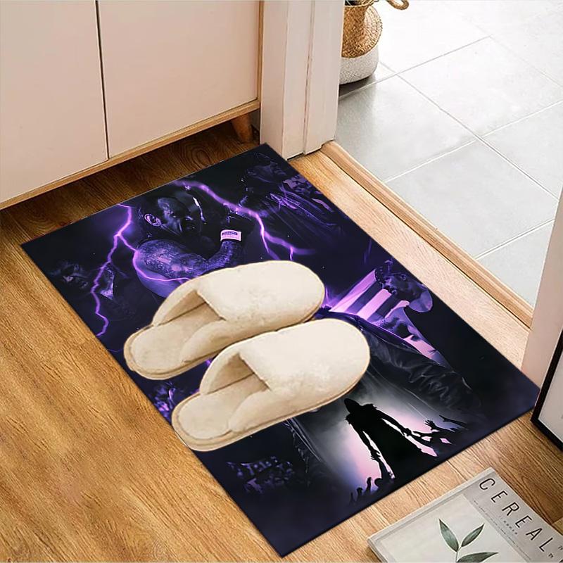 Moonlit Graveyard Undertaker Rug for Living Room, Game Rooms, Office, Bedroom, Office Floor Mat Playful Design, Fan Gifts Christmas Decor