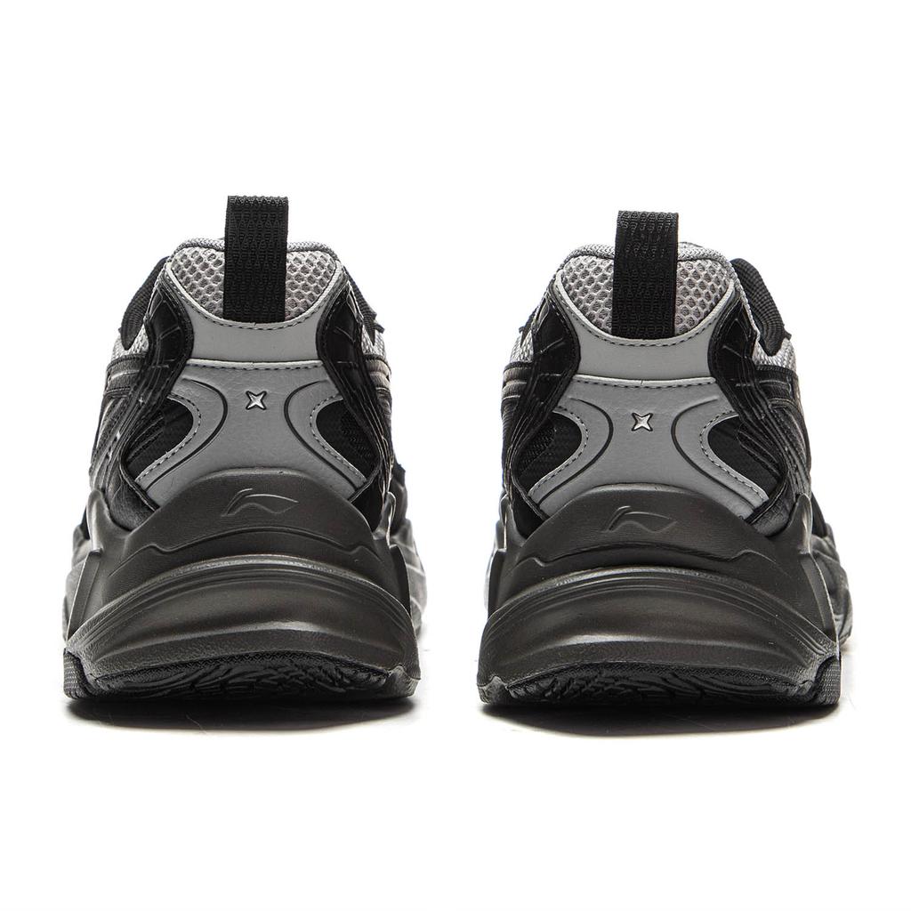 New LiNing Meteor Cushioning, Slip Resistant, Abrasion Resistant Support Low Top Casual Shoes Men's Black AGCV357-3
