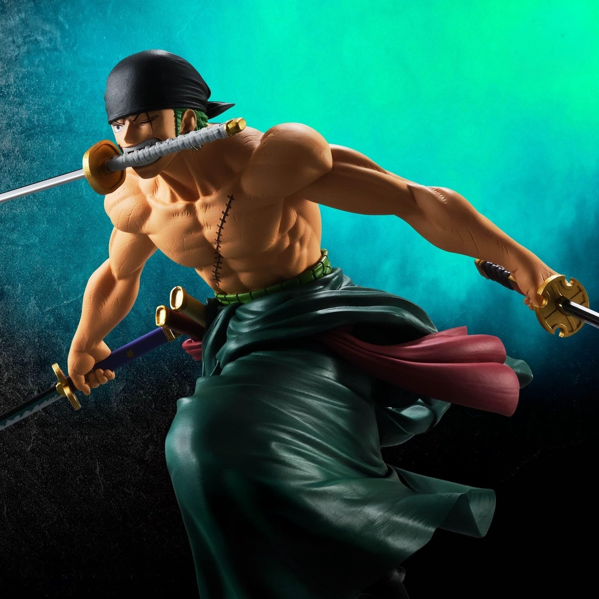 One Piece Figure: Zoro (Roronoa Zoro Grandista) Size: Approx. 19cm (Width approx. 41cm)