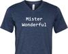 Mister Wonderful Tri Blend V-neck Tee T-Shirt WONDERFUL-C3415
