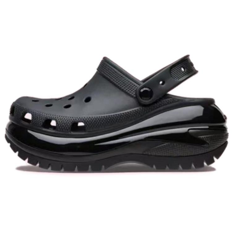 

Crocs EVA Comfortable and Breathable Hole Shoes 5.2cm Unisex Black 37-38 чёрный
