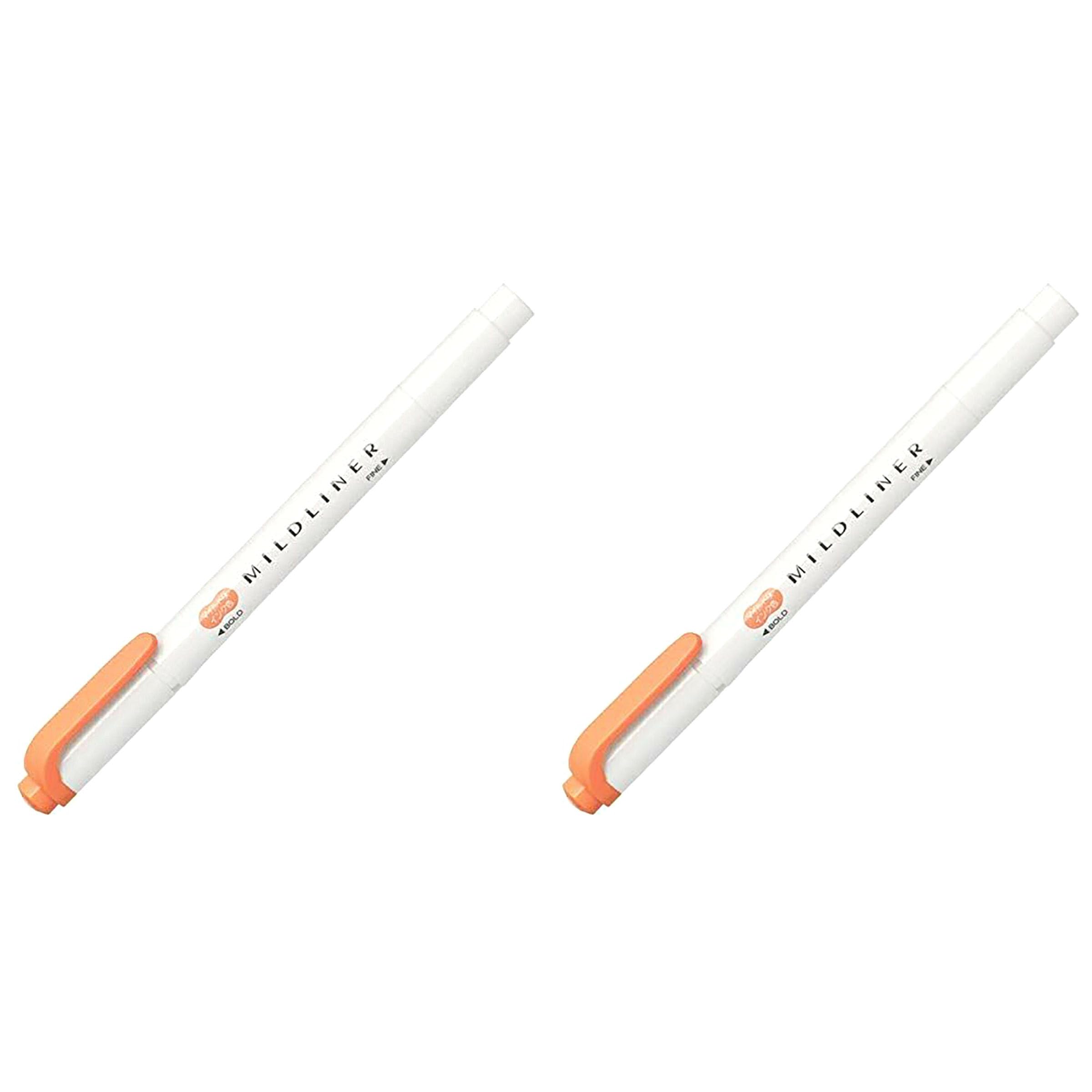 Purchase x 2 Zebra Mildliner Mild Apricot Marker [Bulk Sets] WKT7M-AP