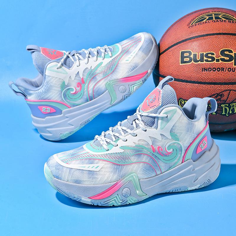 Basketball Shoe Manufacturer, a 2025 New Mesh Mandarin Duck Blue Sneaker, Actual Combat Boots, Student Training Sneakers