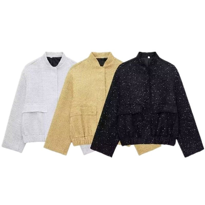 Fashion Style 2023 Autumn New Arrival Female Easiest for Match Slimming and Fashionable Casual Series Beads Decoration Outwear 7925993