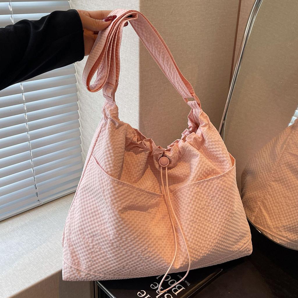 Casual tote bag women 2025 new fashion Korean lazy style cloth bag large capacity commuter shoulder messenger bag