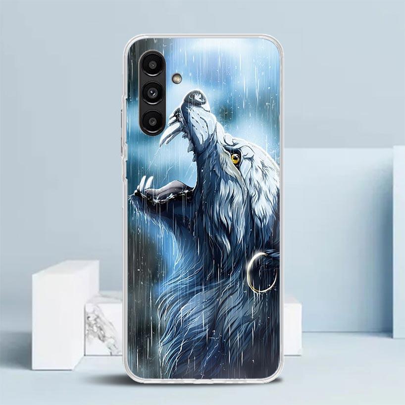 Angry Animal Wolf Fierce Phone Case For Samsung Galaxy A17 A37 A57 A16 A15 A14 A13 A56 A55 A54 A53 A36 A35 A34 A33 A26 A25 A24 A