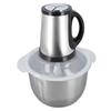 Food Processor Stainless Steel 4L High Capacity with 5 Blades Electric Food Chopper for Meat Vegetab