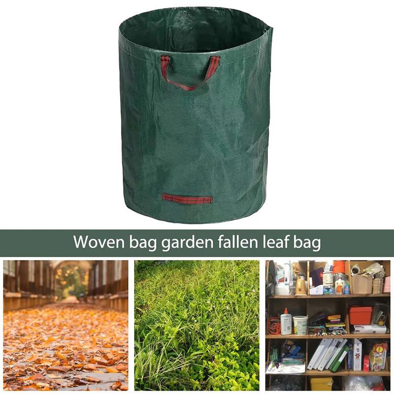 Foldable Reusable Trash Storage Container Large Capacity Garden Garbage Container Waterproof 60/100/120/272/300/400/500L
