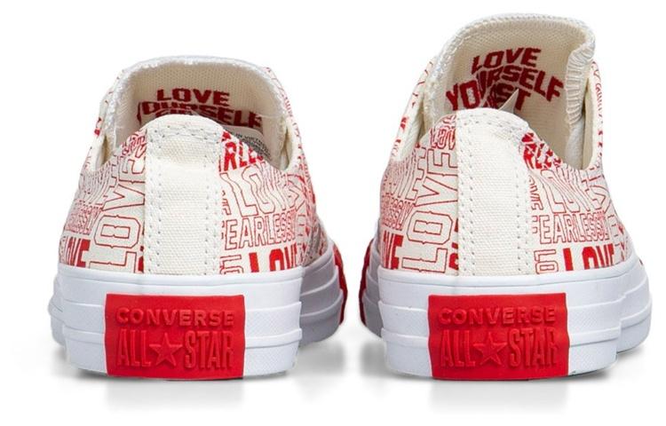 Converse Love Fearlessly Chuck Taylor All Star Low Top Red Women's 567311C