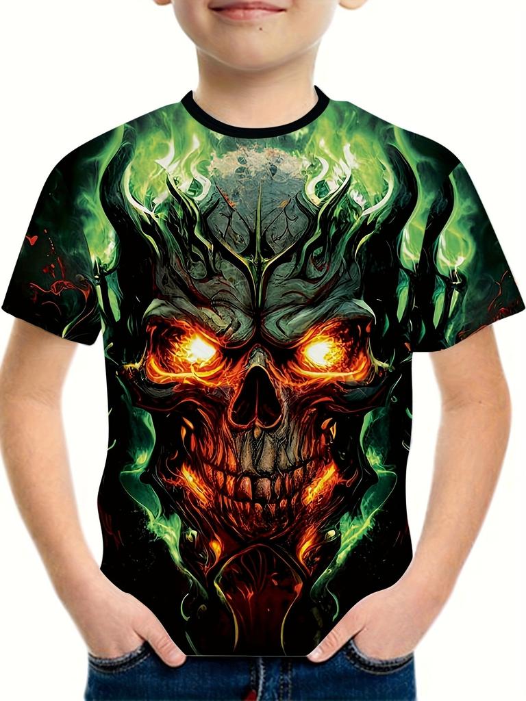 Children's Clothing Clothes For Boy Short Sleeve Boy Child Tee Shirt Kids Clothes 3D Print Fashion O-Neck Girls Summer Clothes