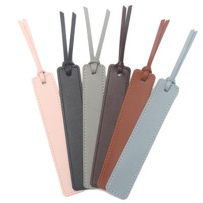 Long Page Holder Bookmark Portable Book Mark with Rope Faux Leather Strip Reading