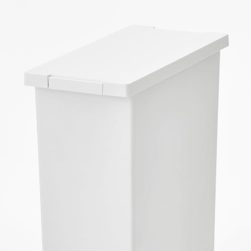 MUJI Dust box with selectable polypropylene lid, small (for 20L bag), light gray MAB07A6S