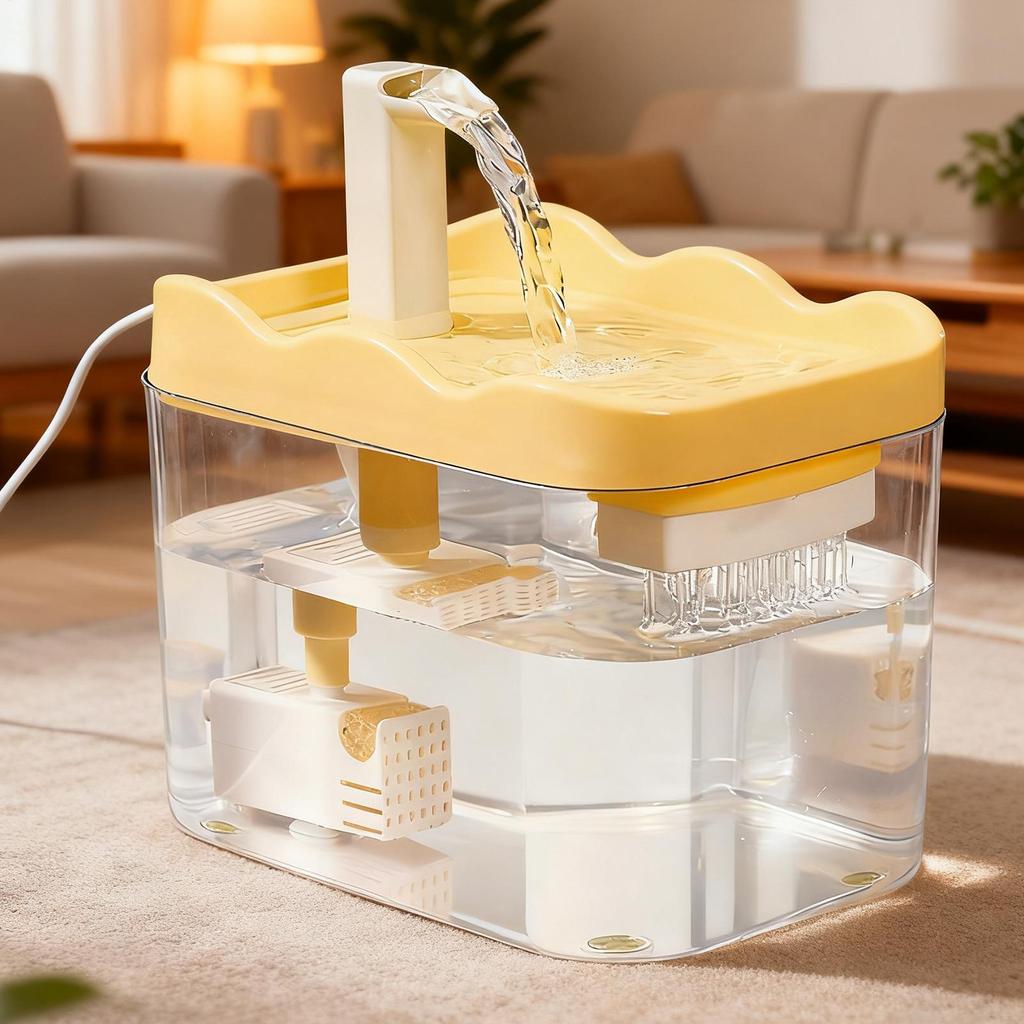 Cat Fountain Quiet Pump 1L Pet Supplies Water Fountains For Cats Indoor For Drinking Kitten Puppy Pet Indoor Home Apartment Dorm