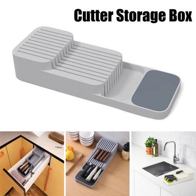 Pudełko do przechowywania noży Wygodna kuchenna szuflada z organizerem Oszczędzający miejsce uchwyt na sztućce do domu