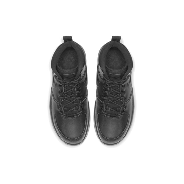 Nike Manoa Leather GS Triple Black Black Casual Outdoor Boots BQ5372-001