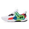 Under Armour HOVR Apex 1 Fabric Synthetic Leather Comfortable Versatile Low-Top Lifestyle Casual Shoes Men Sneaker White Green 3024271-100