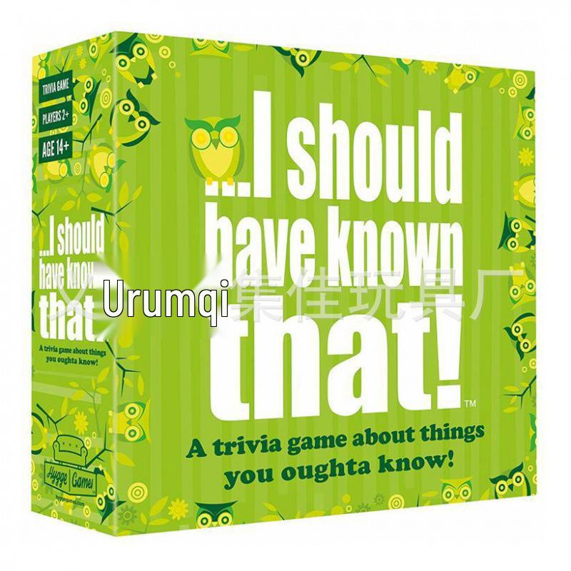 I Should Have Known That! Card Game - All-English Edition