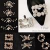 1 Pair Rhinestone Bride Accessories Brooch Wedding Shoes Decorations Pearl Shoes Clip Shiny Clips Charm Buckle