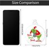 12 Pack Round Clear Acrylic Christmas Ornaments - Green Gnome Decorations For Hanging On Tree And Party Favors 2d
