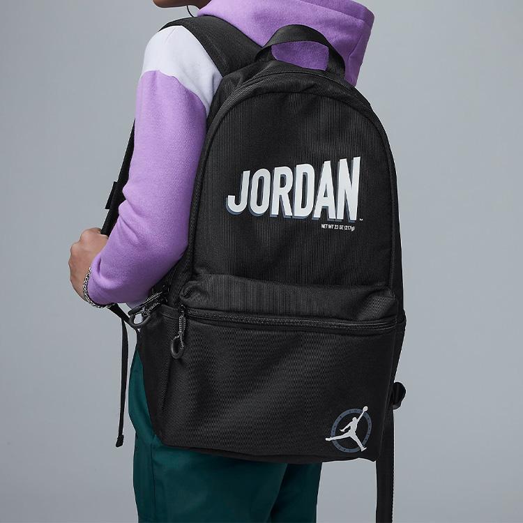 Jordan MJ MVP Flight Casual Sports Polyester Backpack Unisex Backpack Black FJ6812-010
