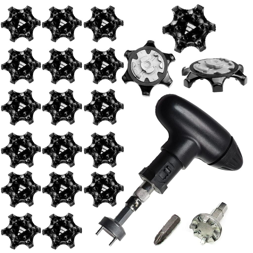 dodtazz Replacement Golf Shoes Spikes Studs Soft Spikes with Handle