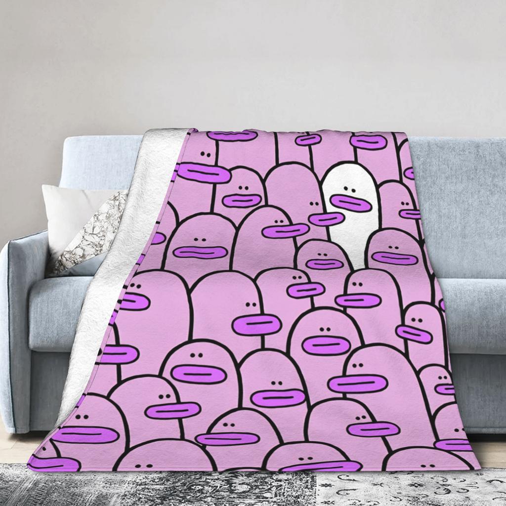 Cute Cartoon Duck Plush Blankets Boy Girl Flannel Throw Blanket Chair Bed Soft Warm Design Quality Bedspread Birthday Present
