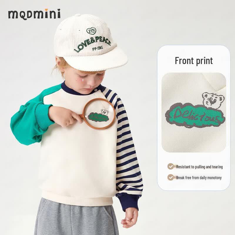 MQDMINI Kids Long-Sleeve Two-Piece Casual Set