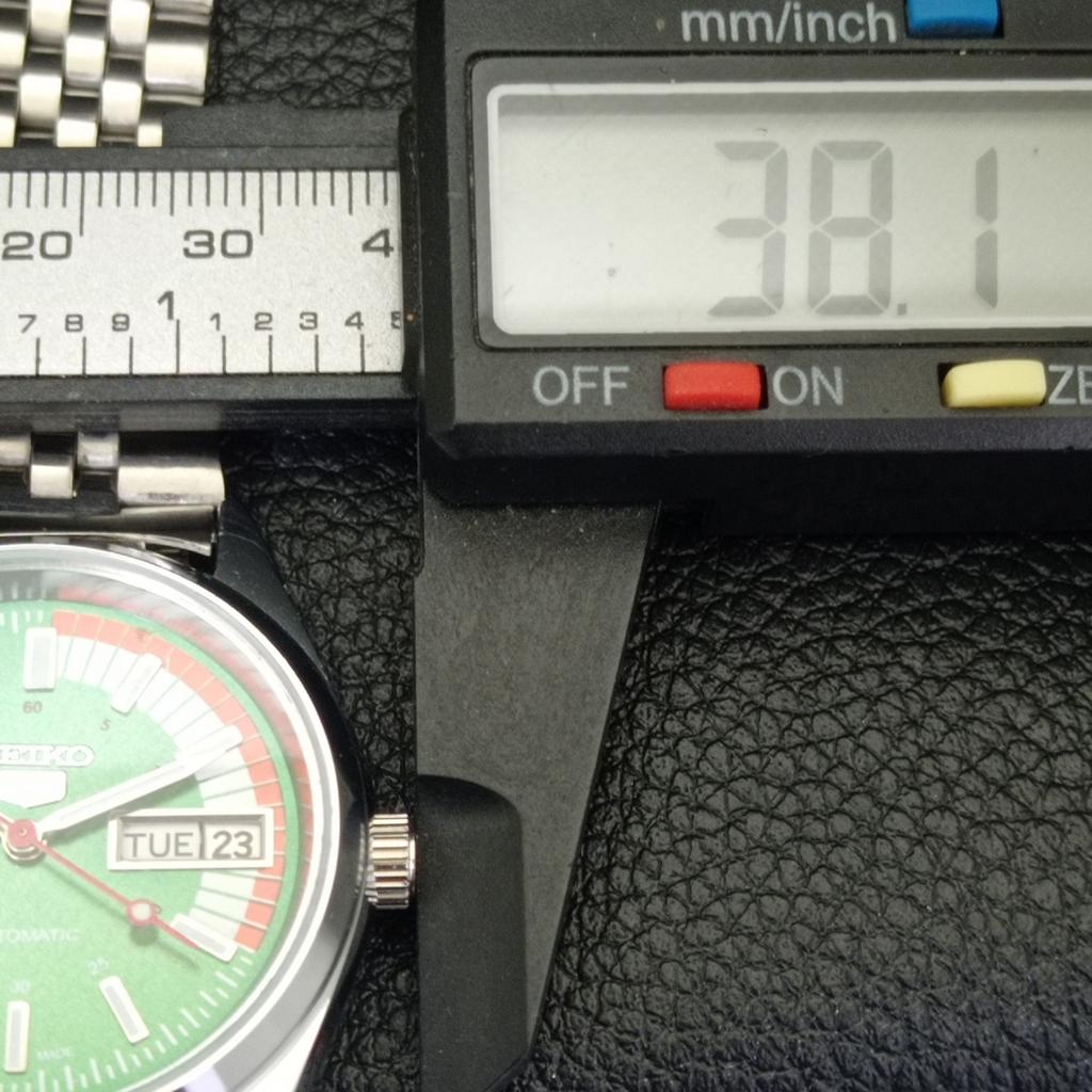 VINTAGE REFURBISHED SEIKO 5 AUTOMATIC 6309A JAPAN MENS GREEN WATCH A440753-4 Sk-a440753