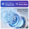 Hangable Handheld Fan 100 Speeds Desk Fan New Ice Cooling Fan  Outdoor
