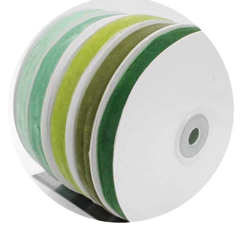 Small Size Packaging Multi-Colored Velvet Ribbon, Hair Accessories Diy Bow Decorative Flocking Webbing