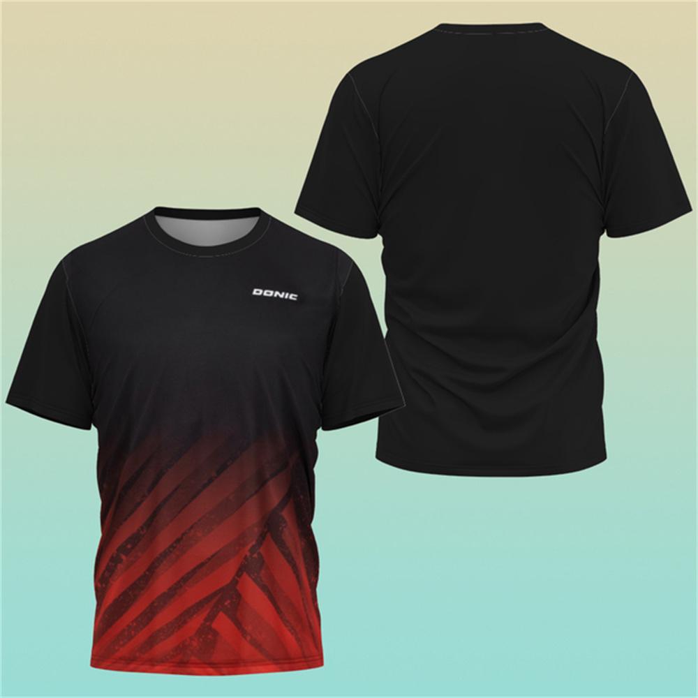 3D Boutique Table Tennis Jerseys Training T Shirt 2024 New Style Sweat Absorbent Comfortable Top Table Tennis Shirt Cloth Jersey