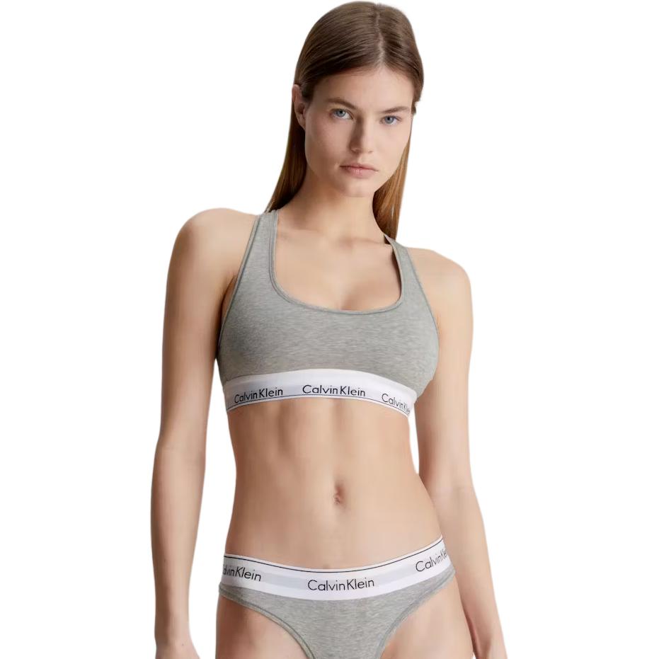 Calvin Klein Comfort Letter Simple Bra Women Underwear Gray F3785-020