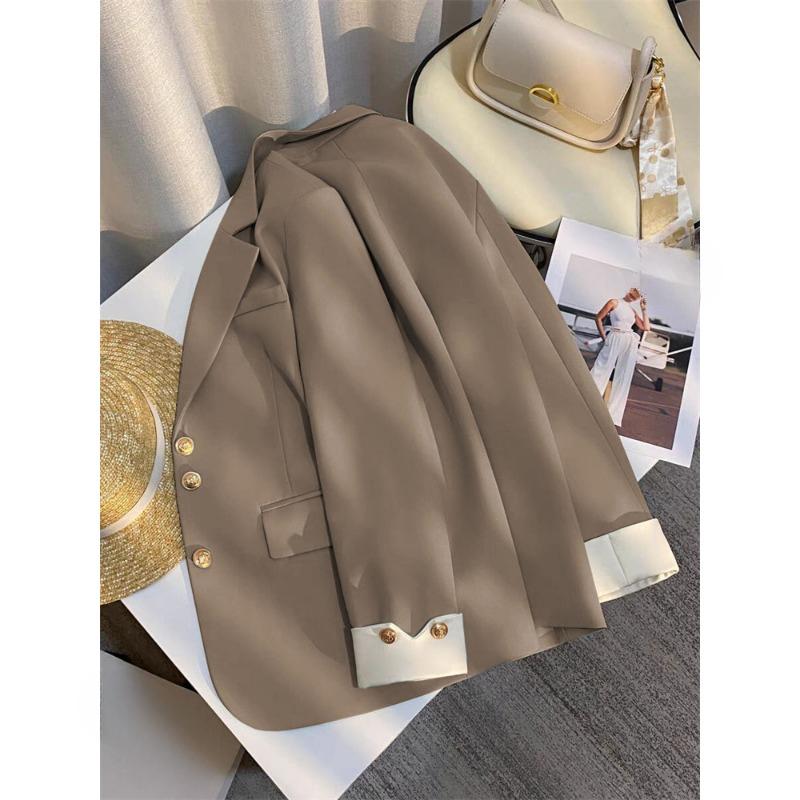 Women's Casual Suit Coat Spring New Design Sense Coat Korean Temperament Ladies Small Suit Multi-color Optional