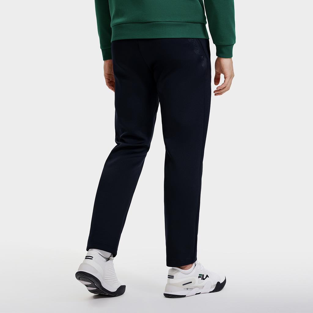 Fila Solid Color Embroidered Logo Tennis Elastic Waist Straight Leg Knitted Sports Pants Men Bottoms Royal-Blue A11M313602FNV