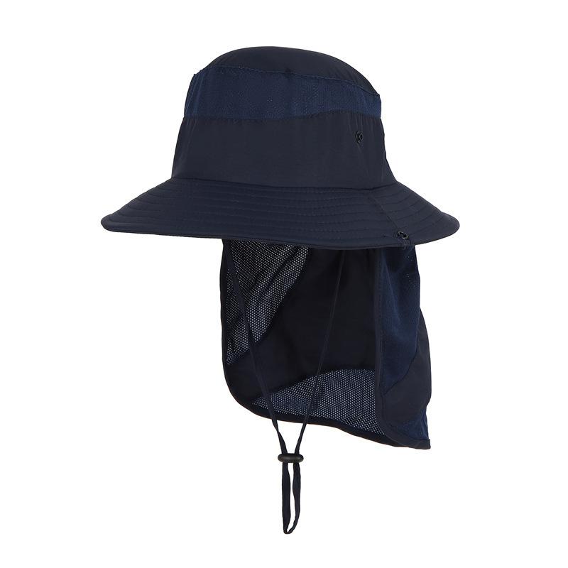 Sun Hat with Neck Flap for Youth Boys and Girls, Beach Caps for Kids, Safari Visor, UPF 50 +, 54-58cm, Summer, 8-15 Years Old