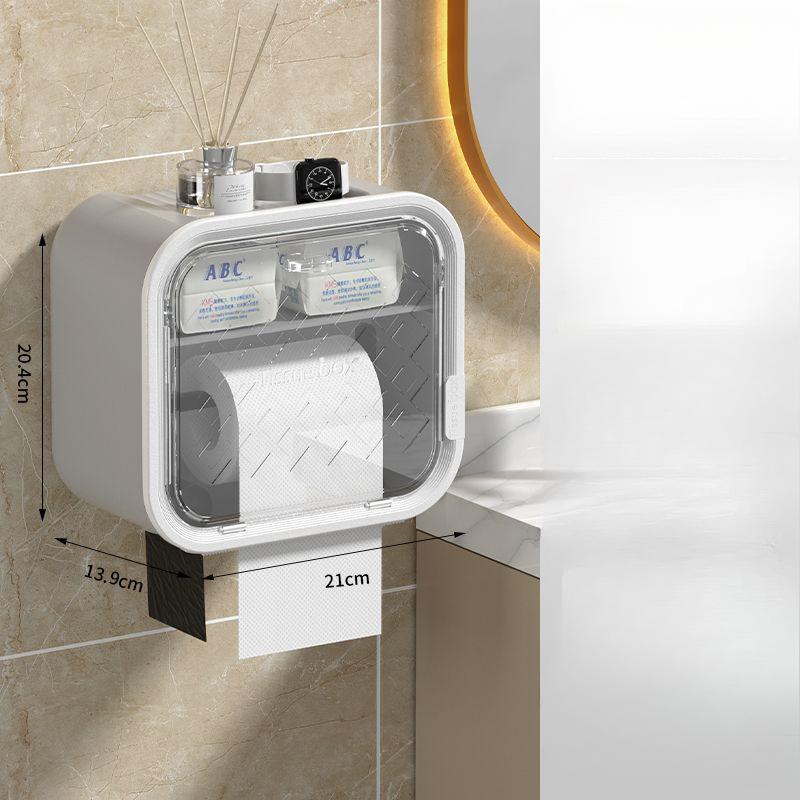 Toilet Tissue Box Toilet Paper Storage Rack Wall Mounted Toilet Tissue Box No Punching Required