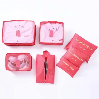 7PCS/Set Travel Storage Bags Suitcase Packing Set Storage Cases Portable Luggage Organizer Clothes Shoe Foldable Organize