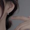Zircon Earrings Women'S Simple High-End Earrings Exquisite Stud Earrings Small Earrings Cold Style Decoration