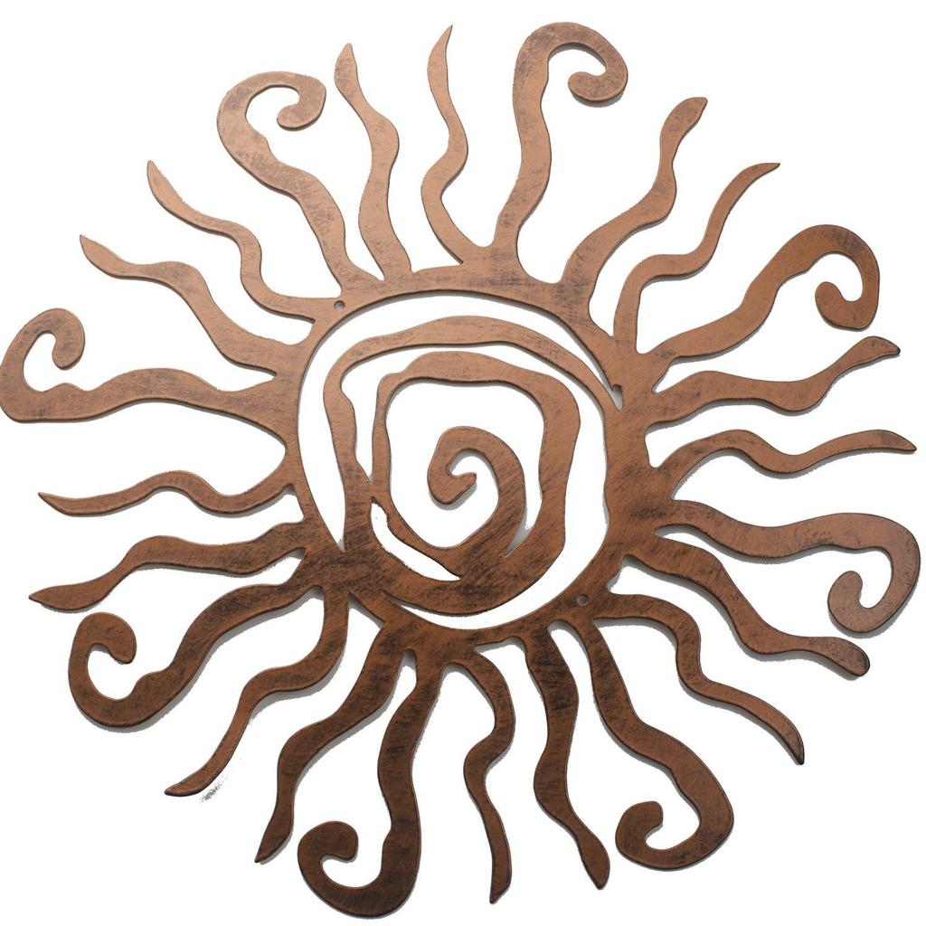 Quirky Sun Wrought Iron Ornament: Creative Home Courtyard Wall Hanging Decoration.