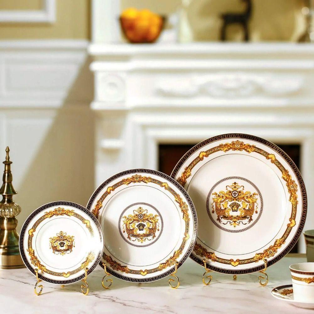 Simple Gold Iron Display Stand Small Bowl Dish Frame Practical Craft Bracket  Cookbooks