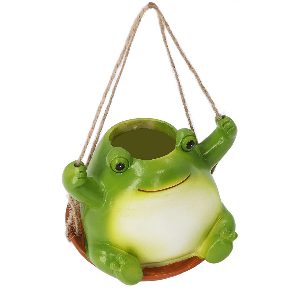 Frosch Übertopf Tierförmig Cartoon Sukkulenten Pflanztopf Gartendekoration mit Drainageloch für