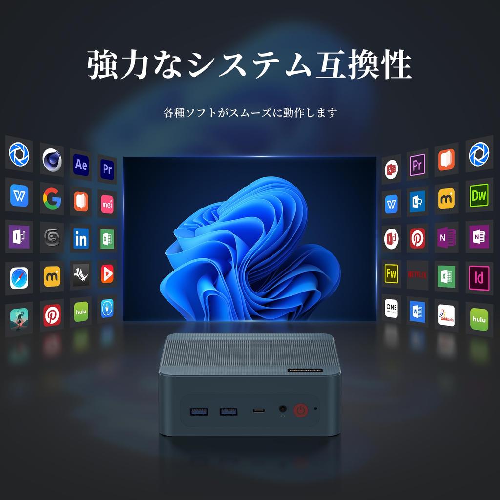 Intel Mini PC i5 12600H BOSGAME P2 Mini PC 32GB DDR4 3200Mhz RAM 512GB PCIe NVMe SSD Mini PC Vybaveno Windows 11 Pro WiFi 6E Dual LAN screen Gen2