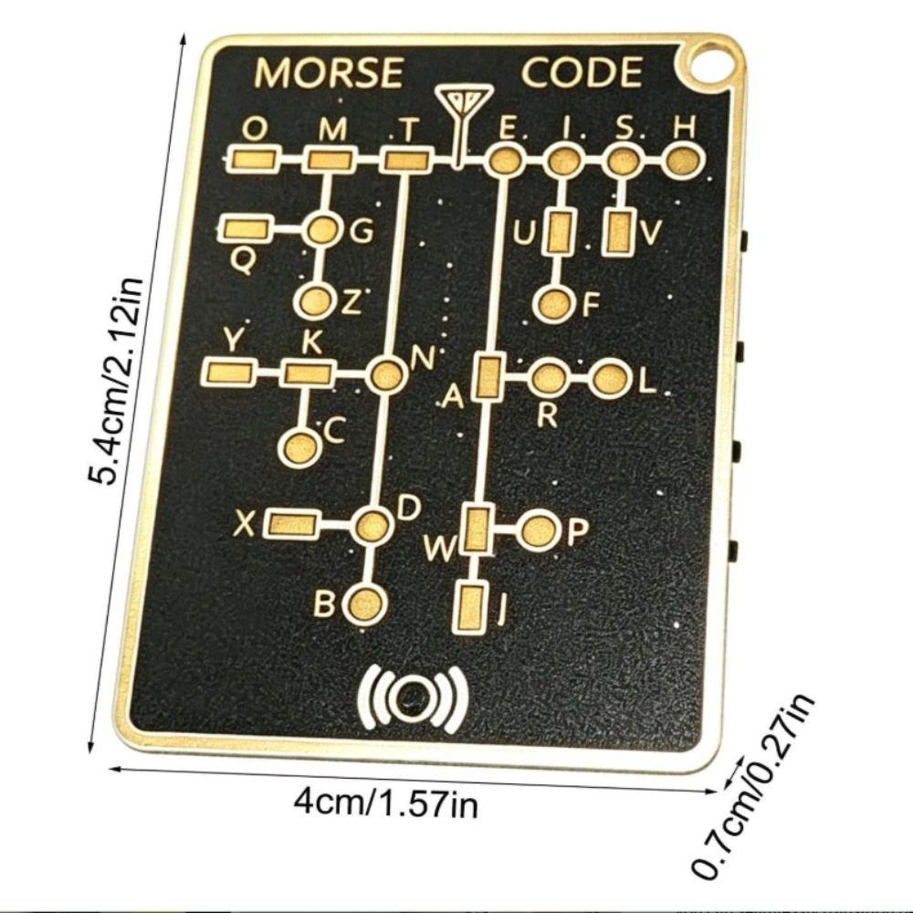 Trendy Design training card Practical Morse code training card Morse Code Karte  Birthday Present