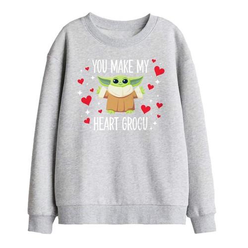 Star Wars Childrens/Kids You Make My Heart Grogu Sweatshirt