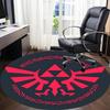 1pc Legend of Zelda Symbols Office Round Area Rug, Under Office Chairs Bedroom Living Room Home Decor  a1016242
