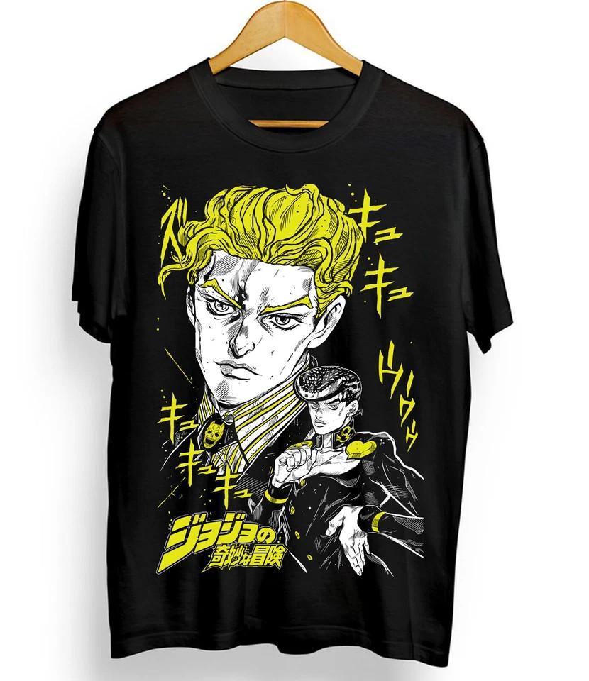 

Josuke Kira JoJo s Bizarre Shirt Anime Shirt,Manga Shirt Black All Size Unisex T-Shirt XXXXL