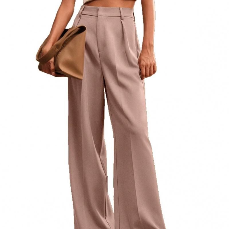 Women'S Suit Wide-Leg Pants New Spring/Autumn Style High-Waisted Design Loose And Casual Straight-Leg Slimming Effect