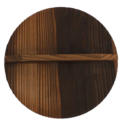 Multifunctional Kitchen Wooden Pot Cover with Handle, Eco-friendly, Non-stick Wood Base, 30cm Pot Lid