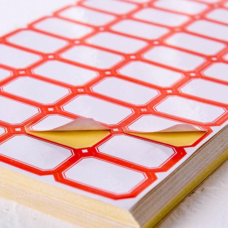 50Pcs/set Office Self-adhesive Label Paper Mouth Pick-up Paper Self-adhesive Label Sticker 50 Handwritten Color Price Paper Name Sticker